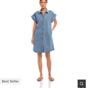 Karen Kane Blue Denim “Throw & Go” Dress